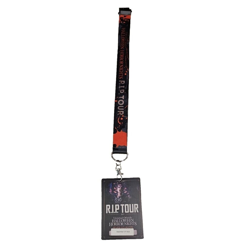 2023 Halloween Horror Nights HHN 32 RIP Tour Universal Studios Florida Lanyard